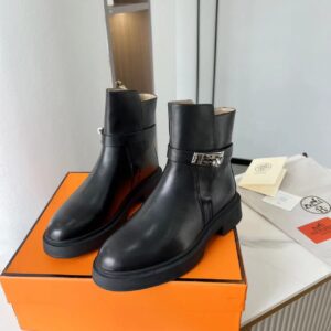 Hermes Veo Ankle Boots Black For Women, Women's Shoes H221827ZH01435