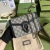 Gucci Dionysus Chain Wallet Shoulder Bag 8in/ 20cm Beige/ Blue GG Supreme Canvas Palladium Hardware For Women 401231 K9GSN 4075 - Image 3
