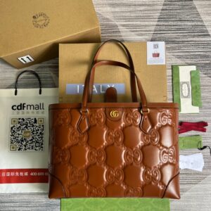 Gucci GG Medium Tote Brown For Women, Women's Bags 15in/38cm GG ‎‎631685 UM8IG 2546