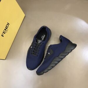 Fendi Force Dark Blue Sneakers For Men