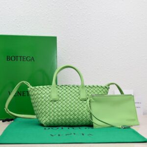 Bottega Veneta Mini Cabat Green , For Women, Women's Bags 7.9in/20cm