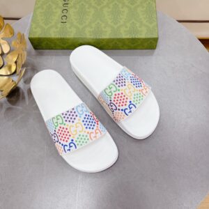 Alternative view of Gucci Men's GG Slide Sandal With Stars White For Men 407345