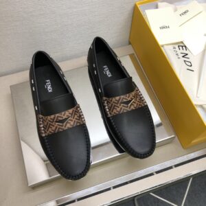Alternative view of Fendi Force Black Loafers For Men 7D1473
