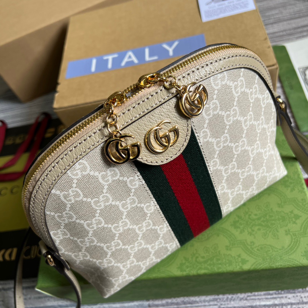 Gucci Ophidia Small GG Shoulder Bag Beige For Women, Women’s Bags 9.2in/24cm GG 499621 UULAG 9682