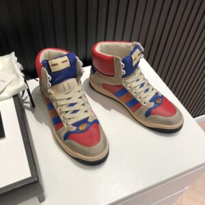 Alternative view of Gucci Men's Screener High-Top White Red Blue For Men 5637309