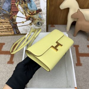 Alternative view of Hermes Constance To Go Long Wallet 8.3in/ 21cm Yellow Gold Hardware For Women