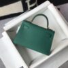 Hermes Kelly 19 Green With Gold Toned Hardware Bag For Women, Women's Handbags, Shoulder Bags 7.5in/19cm - Image 9