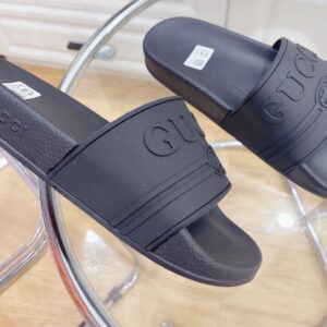 Alternative view of Gucci Men's Logo Rubber Slide Black For Men 522887 JCZ00 1031