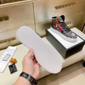 Alternative view of Gucci Men's Basket Jean's High Top With Bee Sneaker Black For Men