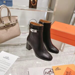 Hermes Saint Germain Ankle Boots Black For Women, Women's Shoes H182102Z 02360