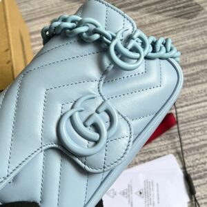 Alternative view of Gucci Marmont Super Mini Bag Blue For Women, Women's Bags 6.2in/17cm GG