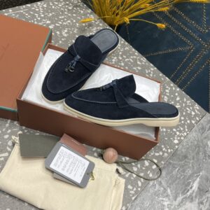 Alternative view of Loro Piana Babouche Charms Walk Loafers Argo Blue Melange For Women - FAI1543 W948