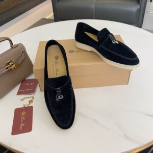 Alternative view of Loro Piana Summer Charms Walk Loafers Argo Blue Melange For Women - FAE5444 W948