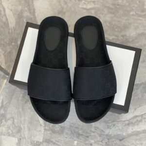 Alternative view of Gucci Men's GG Slide Sandals Black For Men 624695