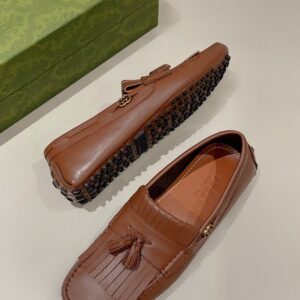 Alternative view of Gucci Men's Loafer With Driver Interlocking G Brown For Men 624699