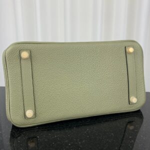 Alternative view of Hermes Birkin 30 Top Handle Bag 11.8in/ 30cm Green Moss Gold Hardware For Women