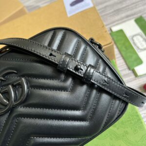 Alternative view of Gucci Marmont Matelasse Shoulder Bag Black For Women, Women's Bags 9.5in/24cm GG