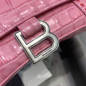Alternative view of Balenciaga Hourglass Small Handbag In Dark Pink, For Women, Women's Bags 9in/23cm