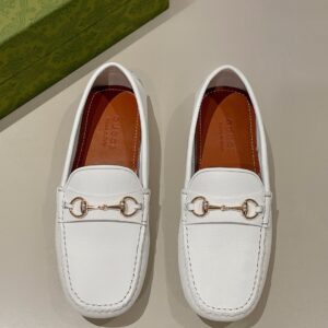 Alternative view of Gucci Men's Horsebit Driver White For Men 674254 UDU00 9022