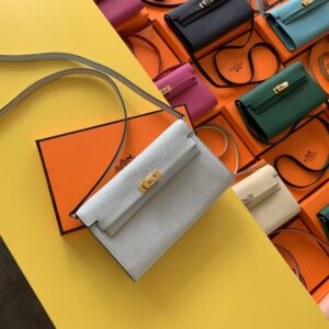 Alternative view of Hermes Kelly Wallet To Go Woc Epsom White For Women, Women's Wallet 8.3in/21cm