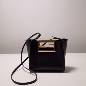 Fendi Way Small Black Bag For Woman 20cm/8in 8BS054AAIWF0KUR