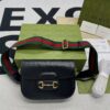 Gucci Horsebit 1955 Mini Bag Black For Women, Women's Bags 8in/21cm GG 658574 18YSG 1060 - Image 2
