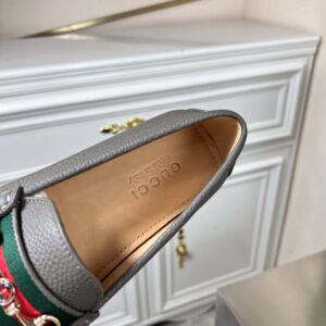 Alternative view of Gucci Men's Loafers With Web Details Dark Gray For Men 6246981
