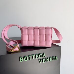 Bottega Veneta Small Padded Cassette Pink , For Women, Women's Bags 7.5in/19cm