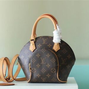 Alternative view of Louis Vuitton Ellipse BB Handbag Created By Nicolas Ghesquiere From Classic Monogram Canvas For Women Brown 23cm/8.9in LV