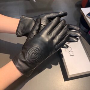 Alternative view of Gucci Gloves With Signature Double G Motif In Black