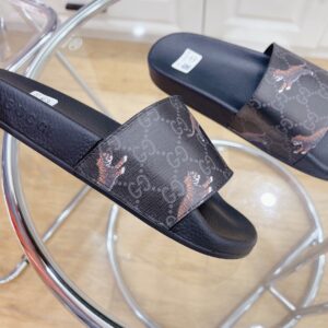 Alternative view of Gucci Men's GG Supreme Slide Tiger Black For Men 407345 G0K00 1084