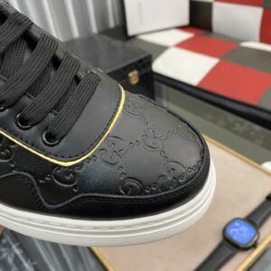 Alternative view of Gucci Men's GG Embossed Sneaker Loafer With GG Black Gold For Men