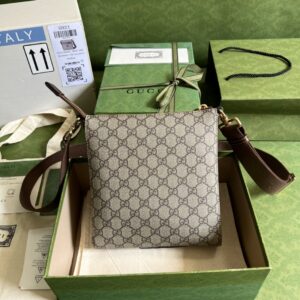 Alternative view of Gucci Supreme Messenger Bag Beige And Ebony GG Supreme Canvas For Women 9.3in/23.5cm GG 681021 92THG 8563