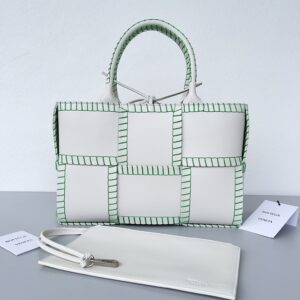 Bottega Veneta Small Arco Tote Bag White, For Women, Women's Bags 11.8in/30cm