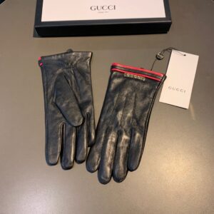 Alternative view of Gucci Gloves With Signature Double G Motif In Black