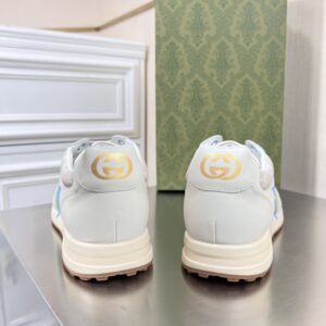 Alternative view of Gucci Men's GG Star Print Sneaker Light Blue Gray For Men GG Shoes 669582