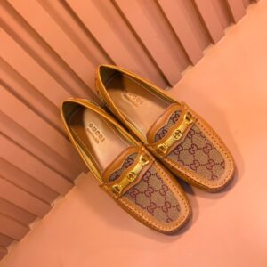 Alternative view of Gucci Men's Loafer With Interlocking GG Horsebit In Brown For Men 655519 1XO20 2872