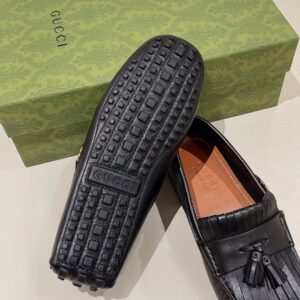 Alternative view of Gucci Men's Loafer With Driver Interlocking G Black For Men 624699