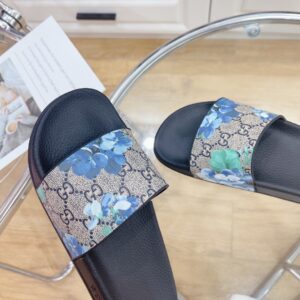 Alternative view of Gucci Men's Slides Bloom Print Blue For Men 408508 G2200