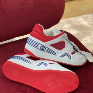 Alternative view of Gucci Men's Sneaker Gucci Basket Donna White Red Demetra For Men ‎697882 2SHJ0 9090