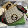 Gucci Blondie Medium Shoulder Bag 11.4in/ 29cm Beige/ Ebony GG Supreme Canvas Gold Hardware For Women ‎699210 96IWG 8745 - Image 6