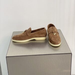 Alternative view of Loro Piana Summer Charms Walk Loafers Saddle Brown For Women - FAE5444 E424