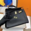 Hermes Kelly 25 Retourne Togo Black Bag For Women, Women's Handbags, Shoulder Bags 10in/25cm - Image 3