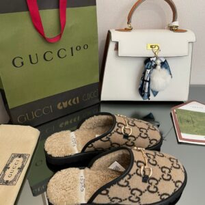 Alternative view of Gucci Men's GG Slipper With Horsebit Brown For Men GG Shoes 694249