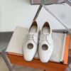 Hermes Epoca Oxford Shoe White For Women, Women's Shoes H221024Z 90360