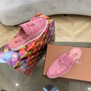 Alternative view of Loro Piana Babouche Charms Walk Loafers Wild Mauve For Women - FAI1543 30F4