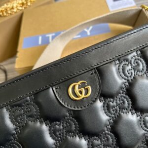 Alternative view of Gucci Matelasse Shoulder Bag Black For Women, Women's Bags 10.2in/26cm GG