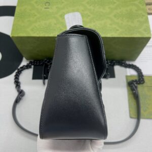 Alternative view of Gucci Marmont Mini Top Handle Bag Black For Women, Women's Bags 8.3in/21cm GG ‎