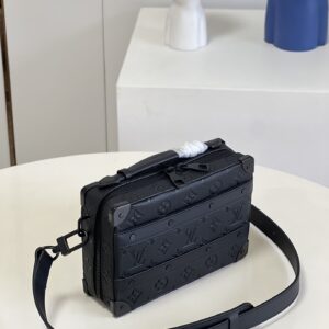Alternative view of Louis Vuitton Handle Soft Trunk Black Taurillon Monogram For Men, Men's Bags 8.5in/22cm LV M59163