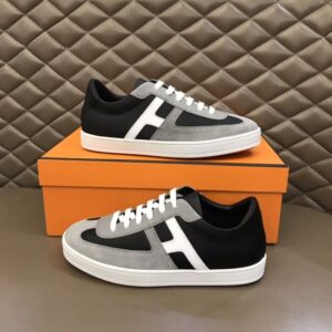 Hermes Boomerang Sneaker Black/Grey For Men
